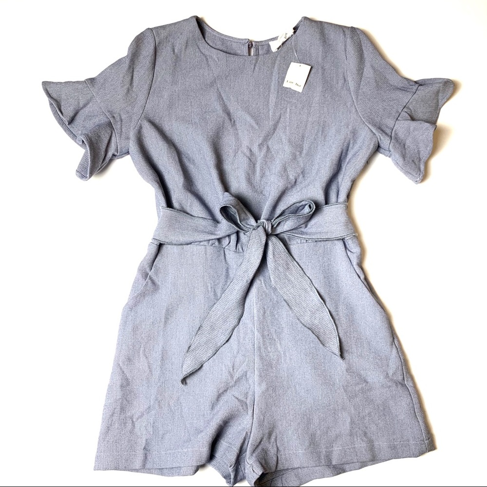 Line And Dot Women’s Blue Romper